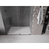 Mexen Velar drzwi prysznicowe rozsuwane 160 cm, transparent, gun gray szczotkowany - 871-160-000-01-66