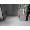Mexen Velar drzwi prysznicowe rozsuwane 150 cm, transparent, czarne - 871-150-000-01-70
