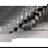 Mexen Velar drzwi prysznicowe rozsuwane 160 cm, transparent, czarne - 871-160-000-01-70
