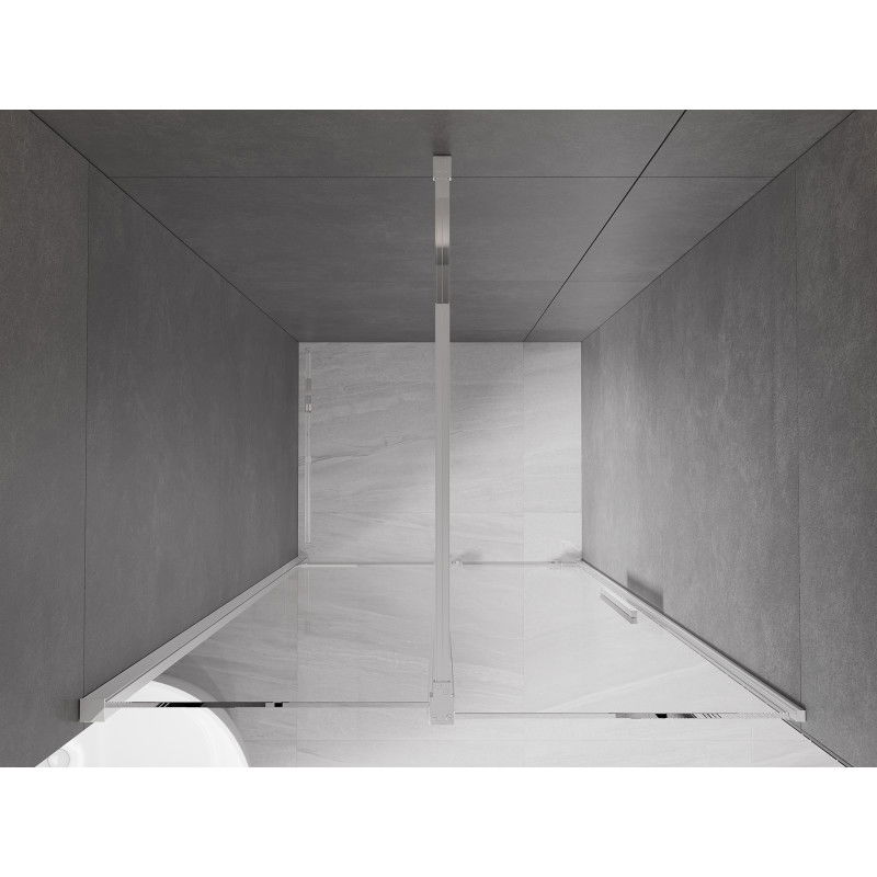 Mexen Velar drzwi prysznicowe rozsuwane 90 cm, transparent, chrom - 871-090-000-01-01