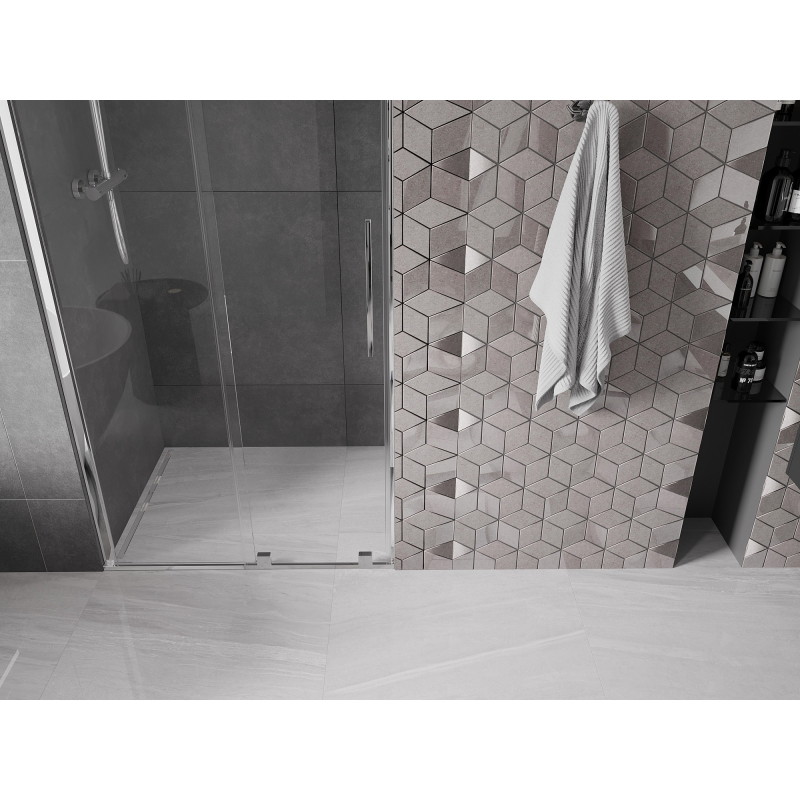 Mexen Velar drzwi prysznicowe rozsuwane 120 cm, transparent, chrom - 871-120-000-01-01