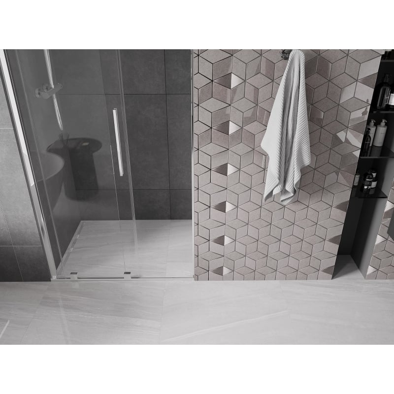 Mexen Velar drzwi prysznicowe rozsuwane 120 cm, transparent, chrom - 871-120-000-01-01