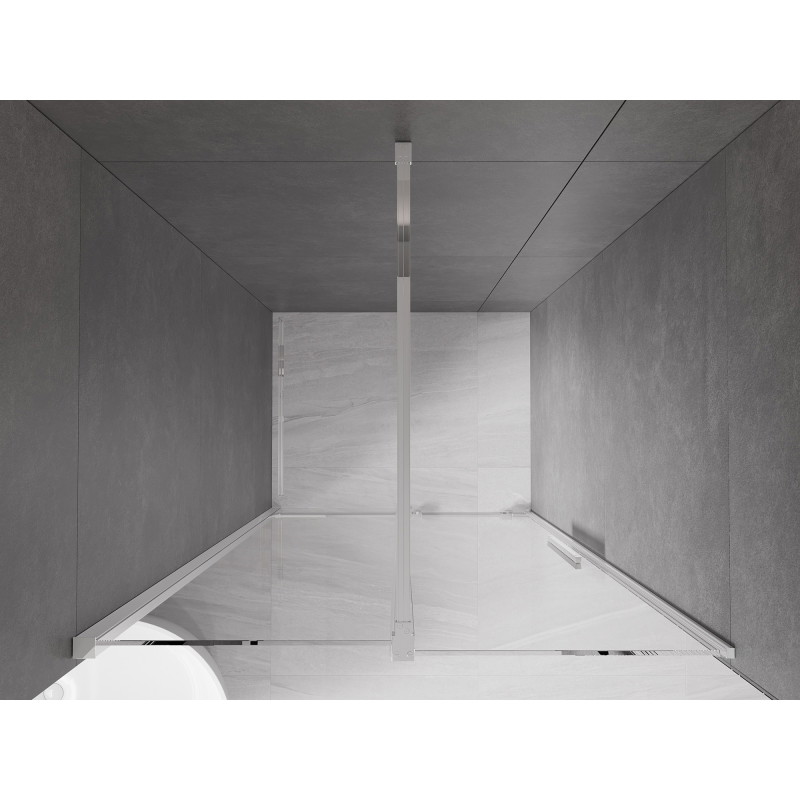Mexen Velar drzwi prysznicowe rozsuwane 110 cm, transparent, chrom - 871-110-000-01-01
