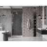 Mexen Velar drzwi prysznicowe rozsuwane 110 cm, transparent, białe - 871-110-000-01-20