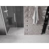 Mexen Velar drzwi prysznicowe rozsuwane 120 cm, transparent, białe - 871-120-000-01-20