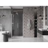 Mexen Velar drzwi prysznicowe rozsuwane 120 cm, transparent, białe - 871-120-000-01-20