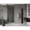 Mexen Velar drzwi prysznicowe rozsuwane 110 cm, transparent, złote - 871-110-000-01-50