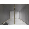 Mexen Velar drzwi prysznicowe rozsuwane 110 cm, transparent, złote - 871-110-000-01-50