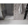 Mexen Velar drzwi prysznicowe rozsuwane 120 cm, transparent, złote - 871-120-000-01-50