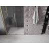 Mexen Velar drzwi prysznicowe rozsuwane 110 cm, transparent, złote szczotkowane - 871-110-000-01-55