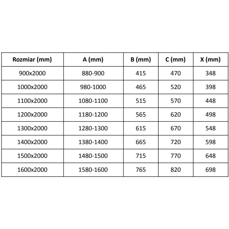 Mexen Velar drzwi prysznicowe rozsuwane 90 cm, transparent, złote - 871-090-000-01-50