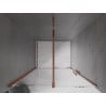 Mexen Velar drzwi prysznicowe rozsuwane 120 cm, transparent, różowe złoto - 871-120-000-01-60