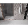 Mexen Velar drzwi prysznicowe rozsuwane 100 cm, transparent, miedź szczotkowana - 871-100-000-01-65