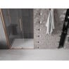 Mexen Velar drzwi prysznicowe rozsuwane 110 cm, transparent, miedź szczotkowana - 871-110-000-01-65