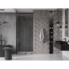 Mexen Velar drzwi prysznicowe rozsuwane 110 cm, transparent, czarne - 871-110-000-01-70