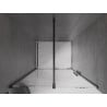 Mexen Velar drzwi prysznicowe rozsuwane 120 cm, transparent, czarne - 871-120-000-01-70
