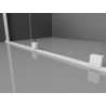 Mexen Velar drzwi prysznicowe rozsuwane 140 cm, transparent, białe - 871-140-000-01-20