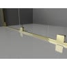 Mexen Velar drzwi prysznicowe rozsuwane 130 cm, transparent, złote - 871-130-000-01-50