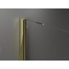 Mexen Velar drzwi prysznicowe rozsuwane 150 cm, transparent, złote - 871-150-000-01-50
