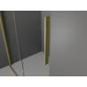 Mexen Velar drzwi prysznicowe rozsuwane 150 cm, transparent, złote szczotkowane - 871-150-000-01-55