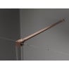 Mexen Velar drzwi prysznicowe rozsuwane 140 cm, transparent, miedź szczotkowana - 871-140-000-01-65