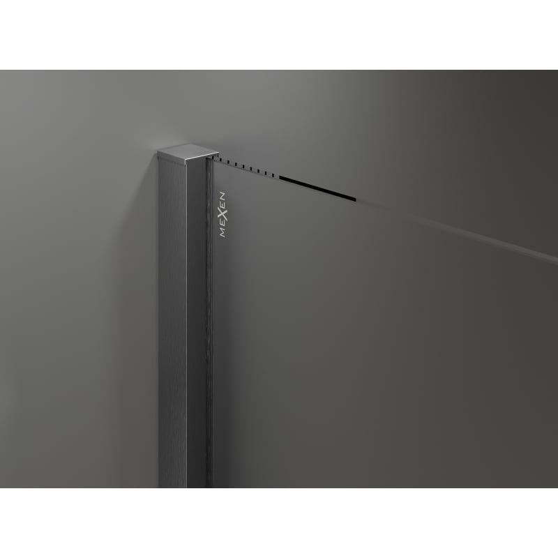 Mexen Velar drzwi prysznicowe rozsuwane 110 cm, transparent, gun gray szczotkowany - 871-110-000-01-66