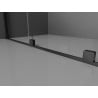 Mexen Velar drzwi prysznicowe rozsuwane 130 cm, transparent, czarne - 871-130-000-01-70