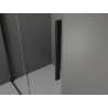 Mexen Velar drzwi prysznicowe rozsuwane 130 cm, transparent, czarne - 871-130-000-01-70