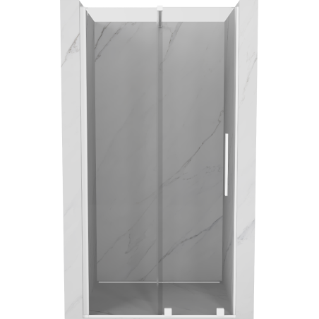 Mexen Velar drzwi prysznicowe rozsuwane 100 cm, transparent, białe - 871-100-000-01-20
