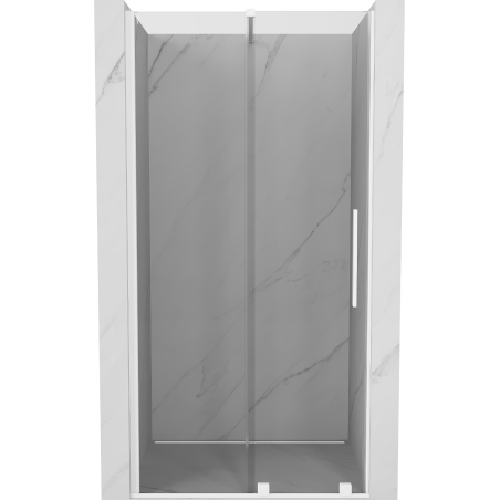Mexen Velar drzwi prysznicowe rozsuwane 120 cm, transparent, białe - 871-120-000-01-20