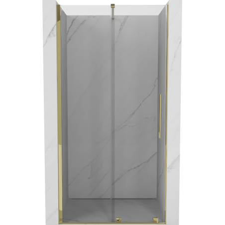 Mexen Velar drzwi prysznicowe rozsuwane 110 cm, transparent, złote - 871-110-000-01-50