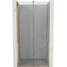 Mexen Velar drzwi prysznicowe rozsuwane 110 cm, transparent, złote - 871-110-000-01-50