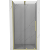 Mexen Velar drzwi prysznicowe rozsuwane 100 cm, transparent, złote szczotkowane - 871-100-000-01-55