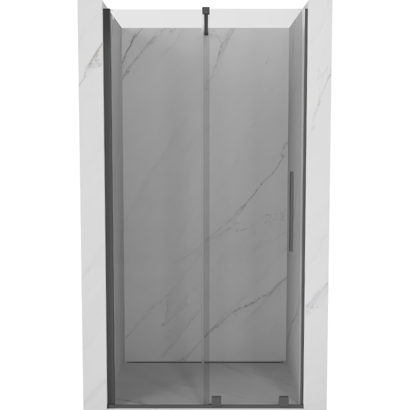 Mexen Velar drzwi prysznicowe rozsuwane 100 cm, transparent, gun gray szczotkowany - 871-100-000-01-66