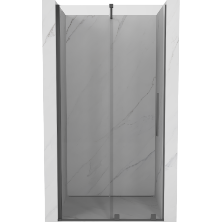 Mexen Velar drzwi prysznicowe rozsuwane 100 cm, transparent, gun gray szczotkowany - 871-100-000-01-66