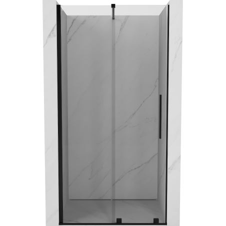 Mexen Velar drzwi prysznicowe rozsuwane 110 cm, transparent, czarne - 871-110-000-01-70