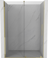 Mexen Velar drzwi prysznicowe rozsuwane 160 cm, transparent, złote - 871-160-000-01-50