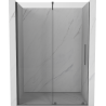 Mexen Velar drzwi prysznicowe rozsuwane 130 cm, transparent, gun gray szczotkowany - 871-130-000-01-66