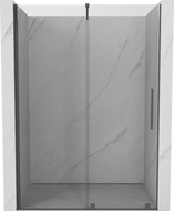 Mexen Velar drzwi prysznicowe rozsuwane 140 cm, transparent, gun gray szczotkowany - 871-140-000-01-66