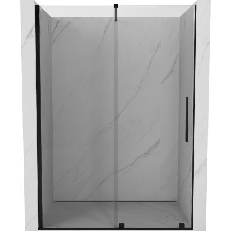 Mexen Velar drzwi prysznicowe rozsuwane 160 cm, transparent, czarne - 871-160-000-01-70