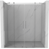 Mexen Velar Duo drzwi prysznicowe rozsuwane 200 cm, transparent, chrom - 871-200-000-02-01