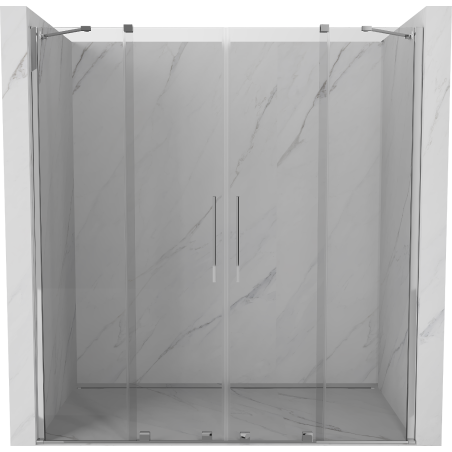 Mexen Velar Duo drzwi prysznicowe rozsuwane 170 cm, transparent, chrom - 871-170-000-02-01