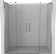 Mexen Velar Duo drzwi prysznicowe rozsuwane 170 cm, transparent, chrom - 871-170-000-02-01