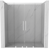 Mexen Velar Duo drzwi prysznicowe rozsuwane 170 cm, transparent, białe - 871-170-000-02-20