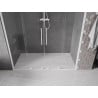 Mexen Velar Duo drzwi prysznicowe rozsuwane 180 cm, transparent, białe - 871-180-000-02-20