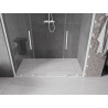 Mexen Velar Duo drzwi prysznicowe rozsuwane 200 cm, transparent, białe - 871-200-000-02-20