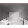 Mexen Velar Duo drzwi prysznicowe rozsuwane 200 cm, transparent, białe - 871-200-000-02-20