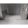 Mexen Velar Duo drzwi prysznicowe rozsuwane 180 cm, transparent, złote - 871-180-000-02-50