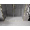 Mexen Velar Duo drzwi prysznicowe rozsuwane 180 cm, transparent, złote szczotkowane - 871-180-000-02-55