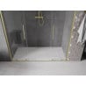 Mexen Velar Duo drzwi prysznicowe rozsuwane 180 cm, transparent, złote szczotkowane - 871-180-000-02-55